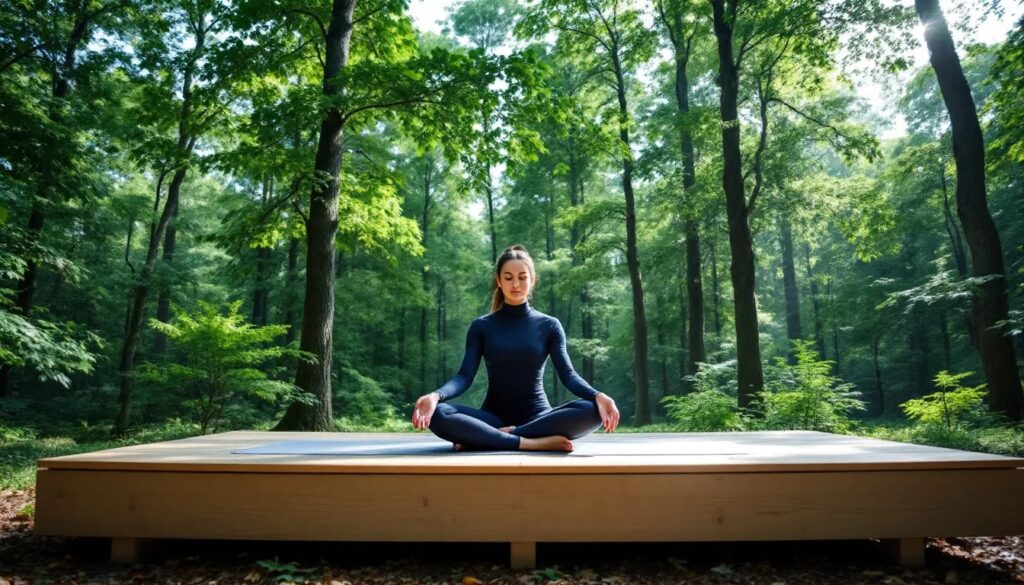 kvinna som mediterar om sina hälso problem