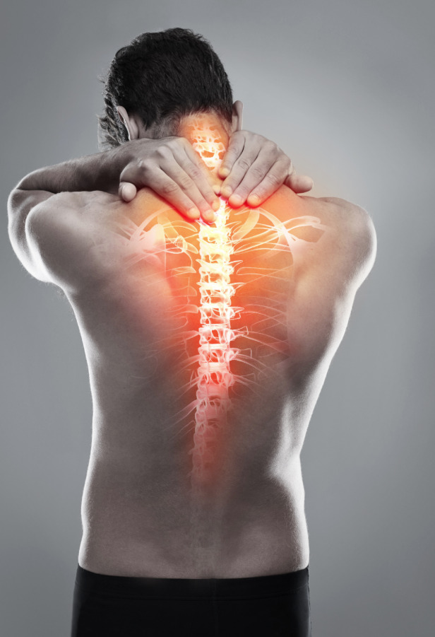 man med problem i ryggen