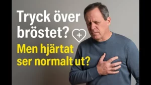tryck över bröstet