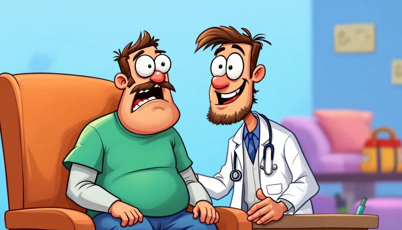 En bild av en läkare som utför en fysisk undersökning av en patient med ryggont.