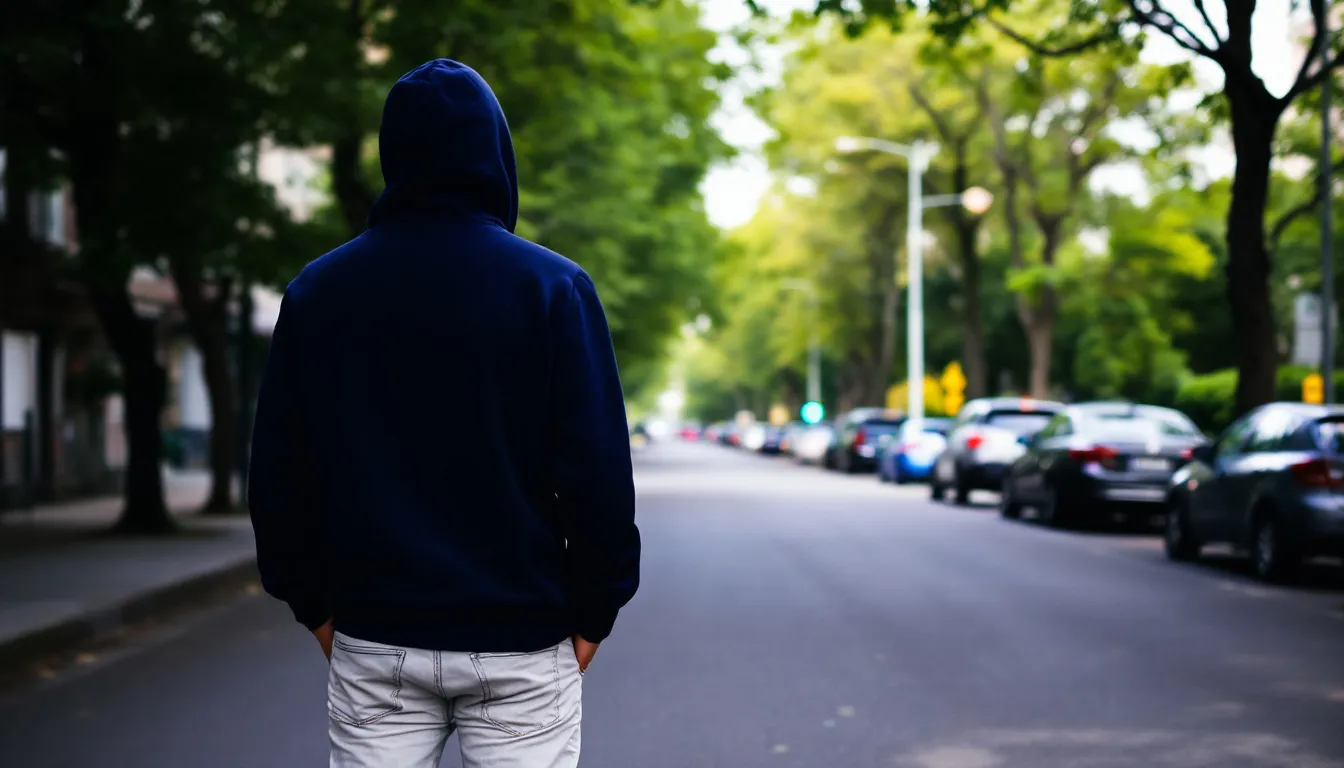 En person som har ont i ryggen står med en hand på nedre delen av ryggen och ser obekväm ut. Smärtan kan vara lokaliserad i ländryggen och orsakas ofta av tunga lyft eller muskelspänningar.