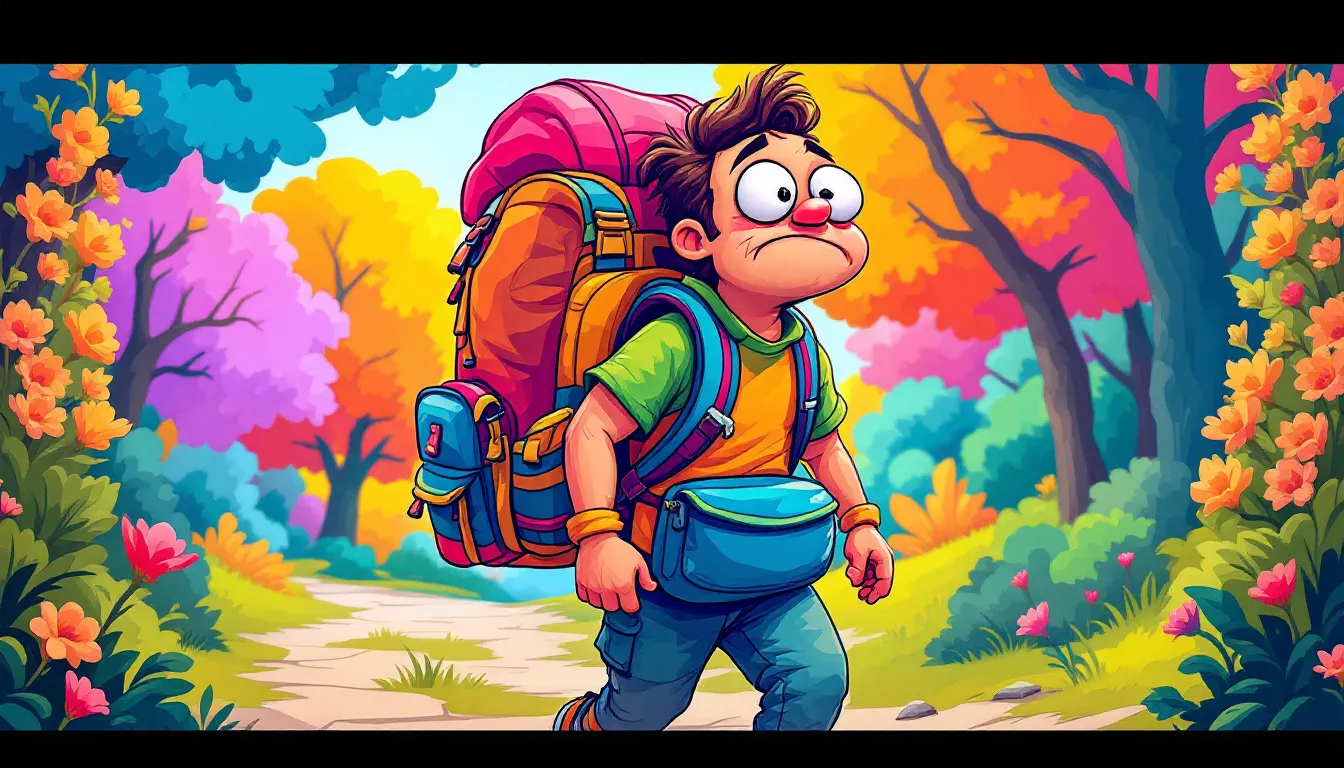 En illustration av en person med ont i ryggen och höften samtidigt.