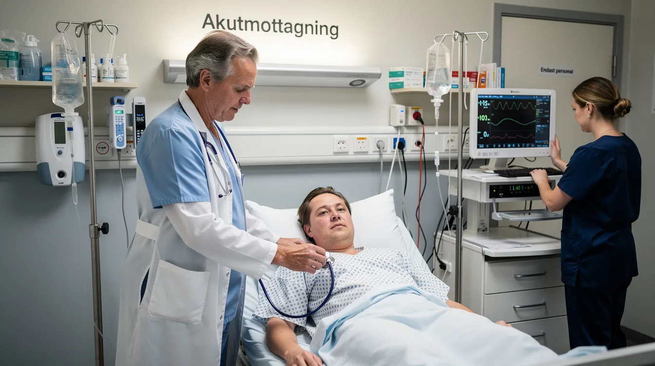 person undersöks av doktor